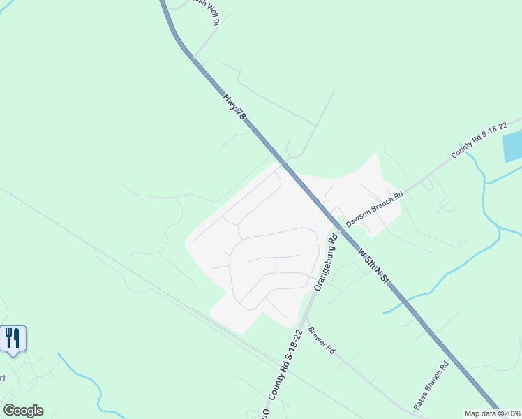 map of restaurants, bars, coffee shops, grocery stores, and more near 1710 Diving Duck Lane in Summerville
