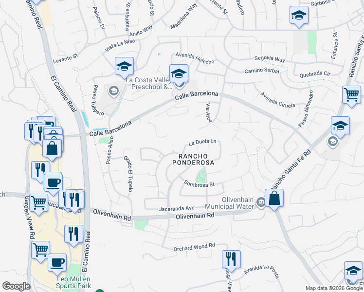 map of restaurants, bars, coffee shops, grocery stores, and more near in Carlsbad
