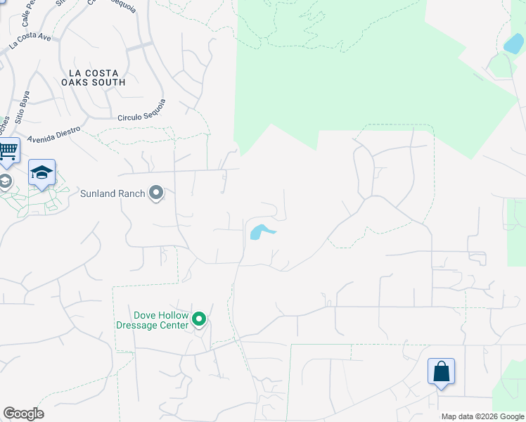 map of restaurants, bars, coffee shops, grocery stores, and more near 3485 Lone Jack Road in Encinitas