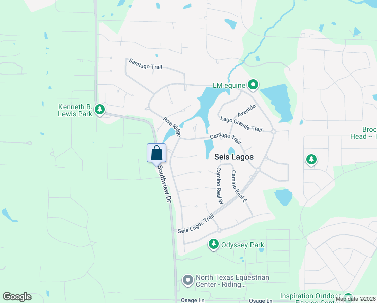 map of restaurants, bars, coffee shops, grocery stores, and more near 36 Santa Rosa Circle in Wylie