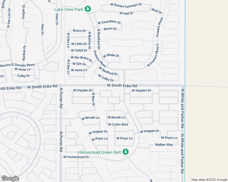 map of restaurants, bars, coffee shops, grocery stores, and more near 40838 West Thornberry Lane in Maricopa