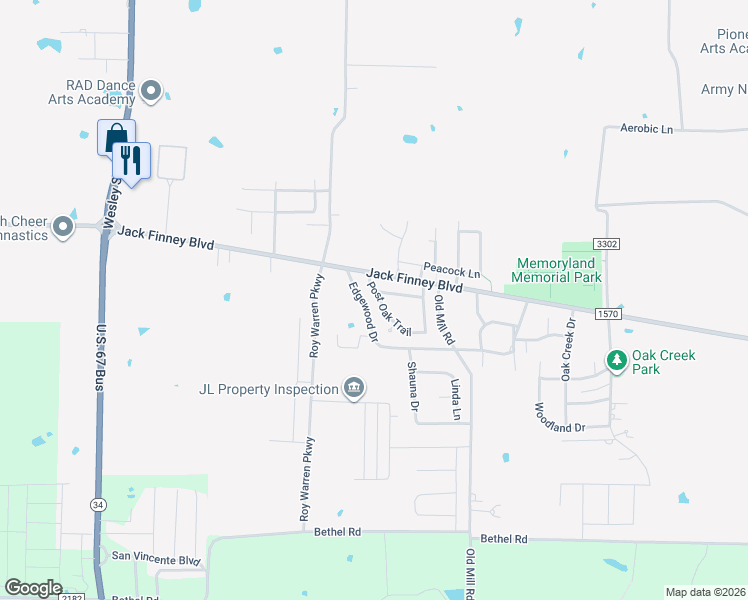 map of restaurants, bars, coffee shops, grocery stores, and more near 8 Meadow Lane in Greenville