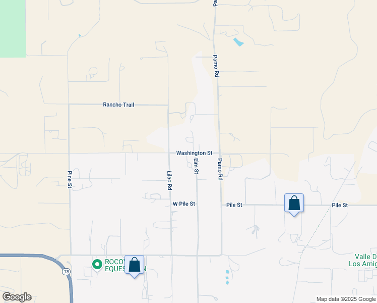 map of restaurants, bars, coffee shops, grocery stores, and more near in Ramona