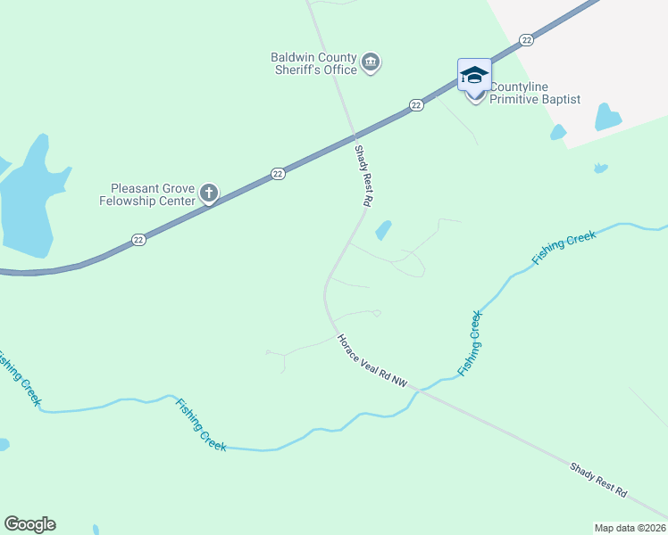 map of restaurants, bars, coffee shops, grocery stores, and more near 339 Horace Veal Road Northwest in Milledgeville