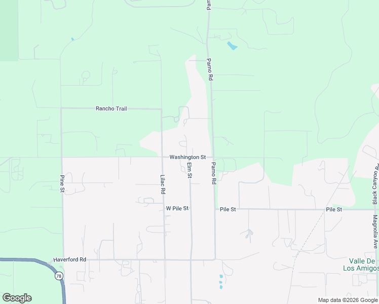 map of restaurants, bars, coffee shops, grocery stores, and more near 401 Washington Street in Ramona