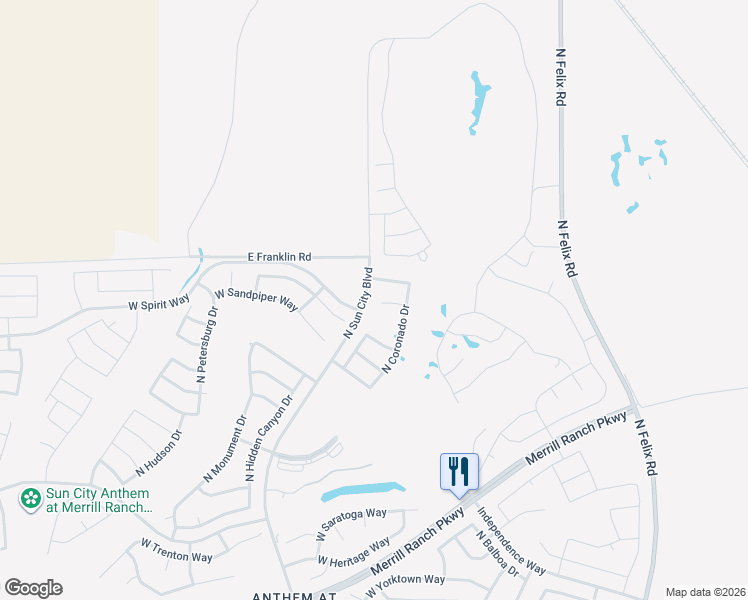 map of restaurants, bars, coffee shops, grocery stores, and more near 6398 West Bushwood Court in Florence