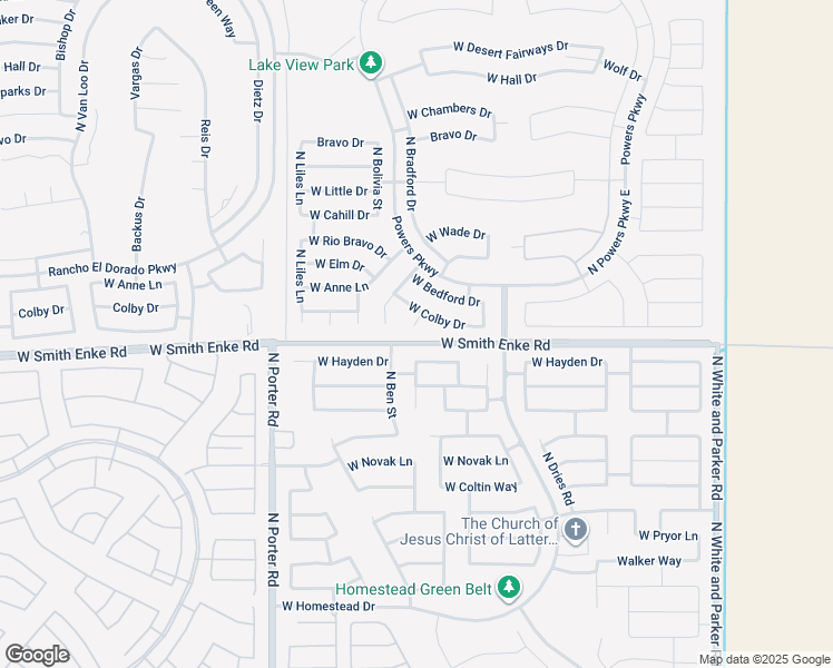 map of restaurants, bars, coffee shops, grocery stores, and more near 21325 N Klock Ct in Maricopa