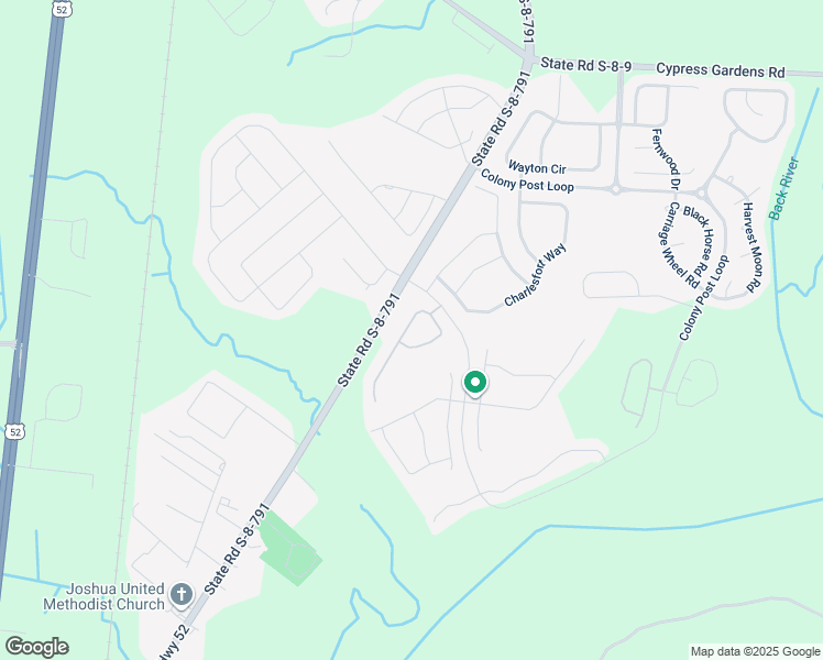 map of restaurants, bars, coffee shops, grocery stores, and more near 215 Maywood Drive in Moncks Corner