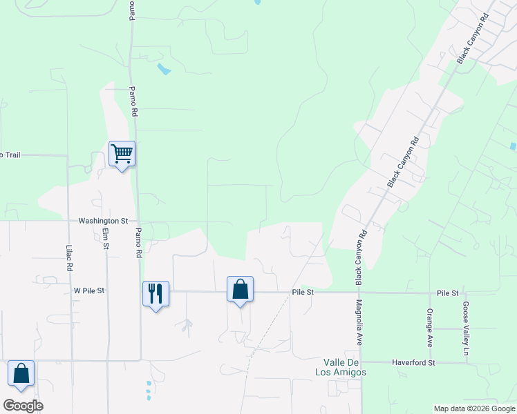map of restaurants, bars, coffee shops, grocery stores, and more near 428 Washington Street in Ramona