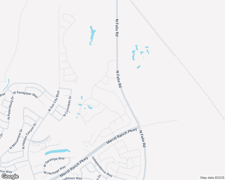 map of restaurants, bars, coffee shops, grocery stores, and more near 5825 West Cactus Wren Way in Florence
