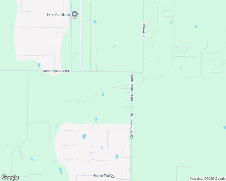 map of restaurants, bars, coffee shops, grocery stores, and more near 14341 Sam Reynolds Road in Justin
