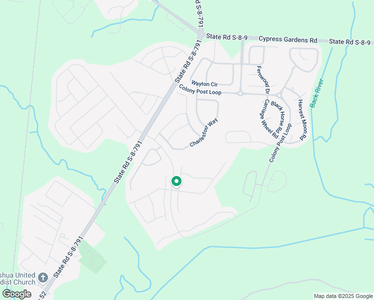 map of restaurants, bars, coffee shops, grocery stores, and more near 176 Charlesfort Way in Moncks Corner
