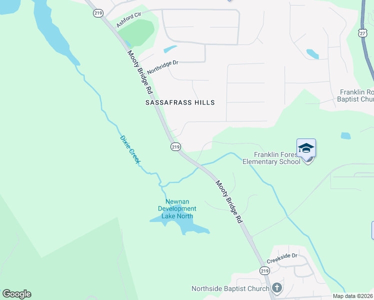 map of restaurants, bars, coffee shops, grocery stores, and more near 1786 Mooty Bridge Road in LaGrange