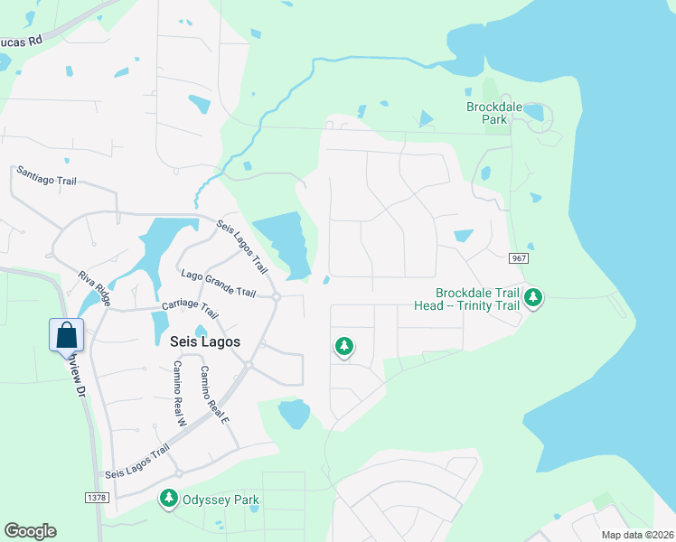 map of restaurants, bars, coffee shops, grocery stores, and more near 1215 Logan Trail in Allen