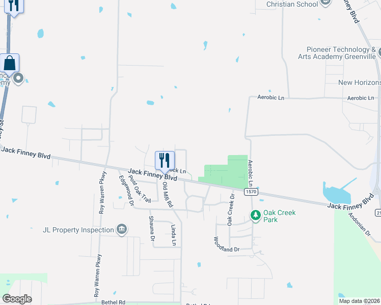map of restaurants, bars, coffee shops, grocery stores, and more near 505 Egret Lane in Greenville