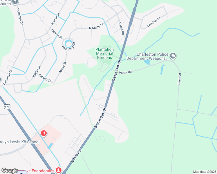 map of restaurants, bars, coffee shops, grocery stores, and more near 3433 South Live Oak Drive in Moncks Corner