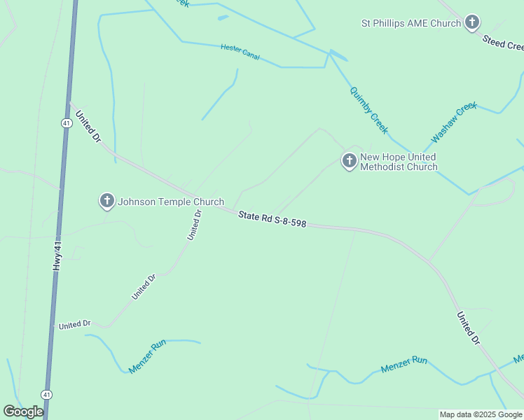 map of restaurants, bars, coffee shops, grocery stores, and more near 1148 United Drive in Huger