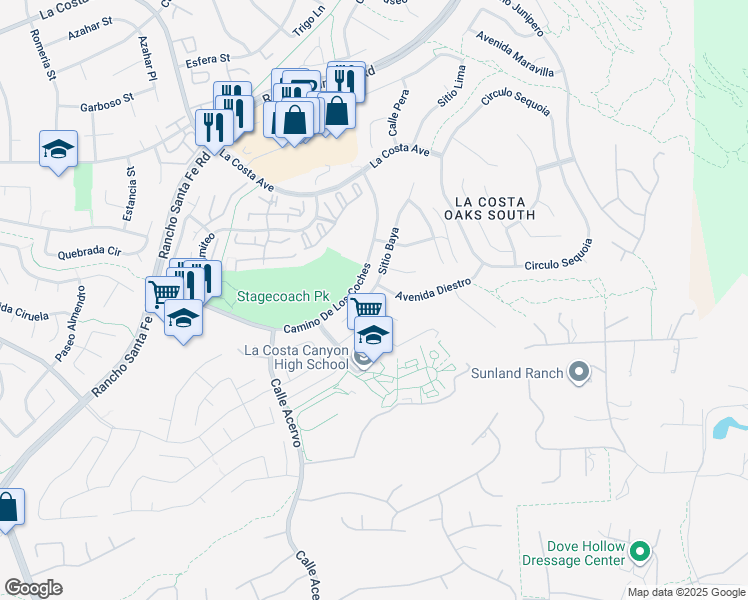 map of restaurants, bars, coffee shops, grocery stores, and more near 7912 Terraza Disoma in Carlsbad