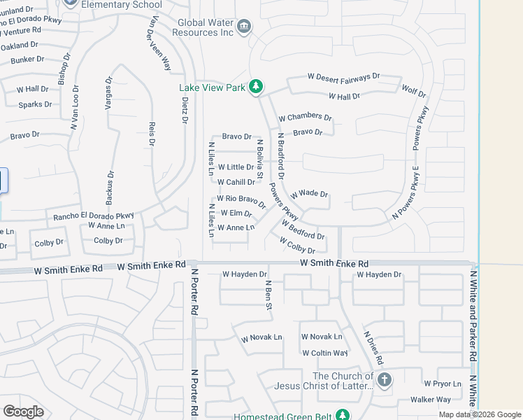 map of restaurants, bars, coffee shops, grocery stores, and more near 41113 West Rio Bravo Drive in Maricopa