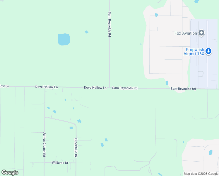 map of restaurants, bars, coffee shops, grocery stores, and more near Dove Hollow Ln in Justin