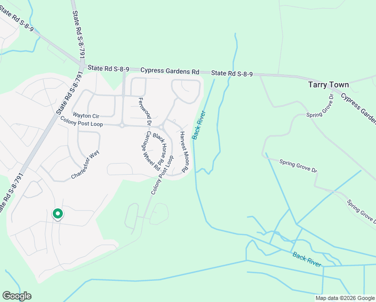 map of restaurants, bars, coffee shops, grocery stores, and more near 602 Curing Court in Moncks Corner