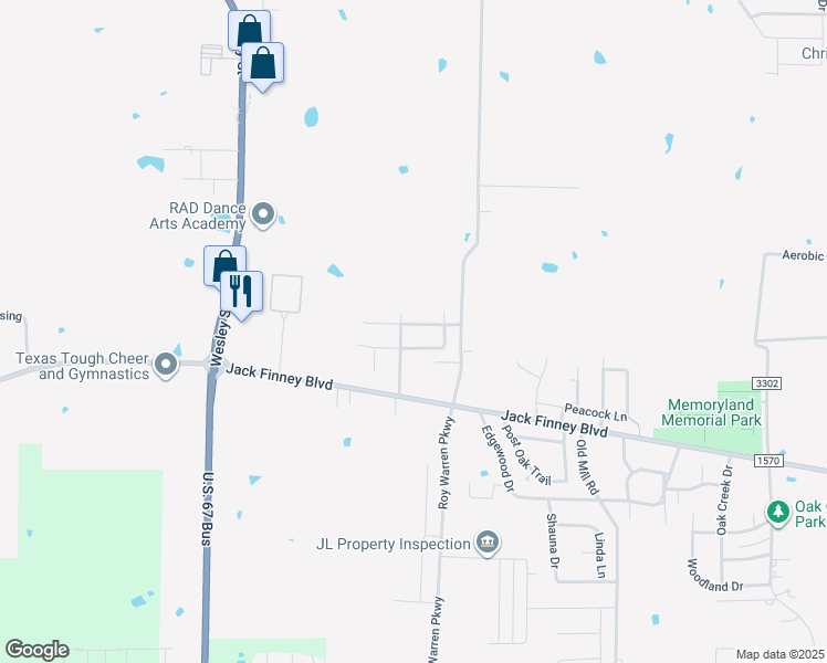 map of restaurants, bars, coffee shops, grocery stores, and more near 1803 La Fontaine Lane in Greenville