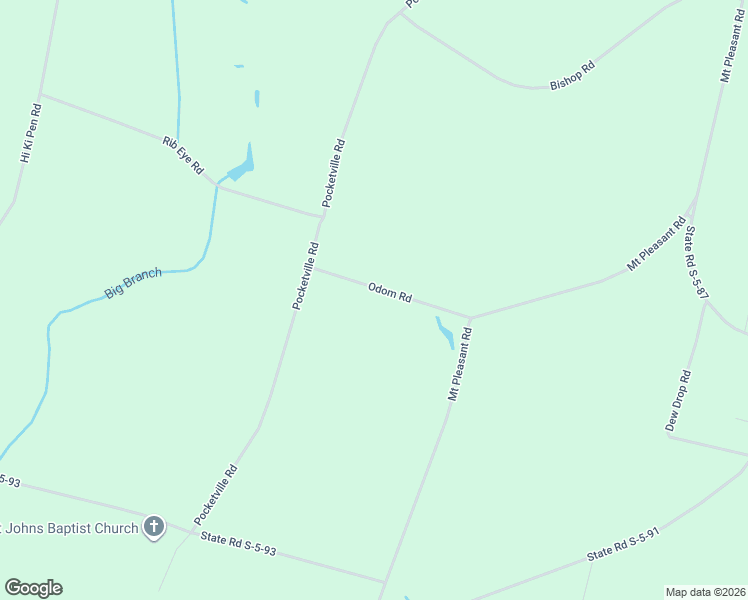 map of restaurants, bars, coffee shops, grocery stores, and more near 235 Odom Road in Ehrhardt