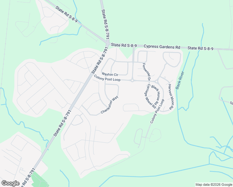 map of restaurants, bars, coffee shops, grocery stores, and more near 139 Charlesfort Way in Moncks Corner