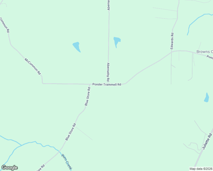 map of restaurants, bars, coffee shops, grocery stores, and more near 1042 Ponder Trammell Road in Juliette