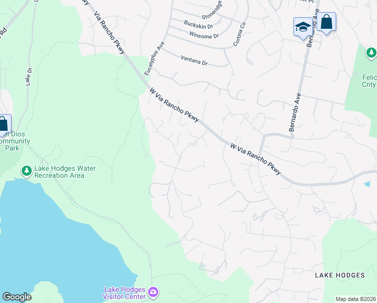 map of restaurants, bars, coffee shops, grocery stores, and more near 3210 Purer Road in Escondido