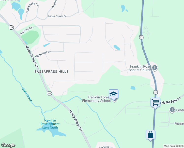 map of restaurants, bars, coffee shops, grocery stores, and more near 109 Kildare Court in LaGrange