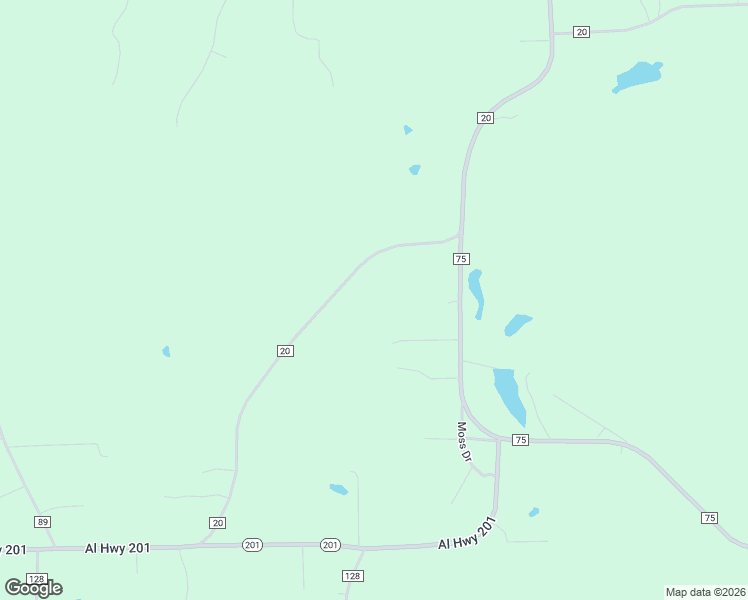 map of restaurants, bars, coffee shops, grocery stores, and more near 4435 County Road 20 in Calera