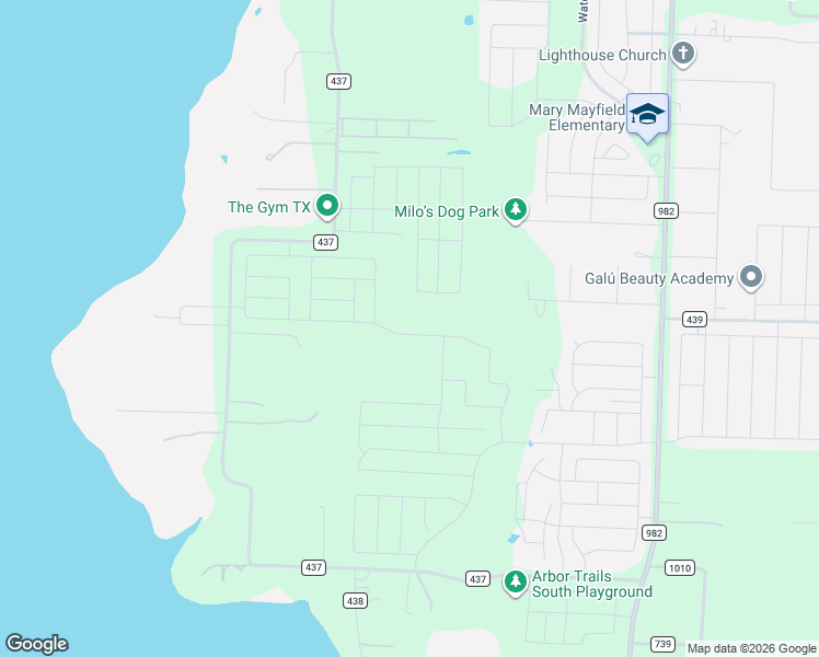 map of restaurants, bars, coffee shops, grocery stores, and more near 6985 County Road 437 in Princeton