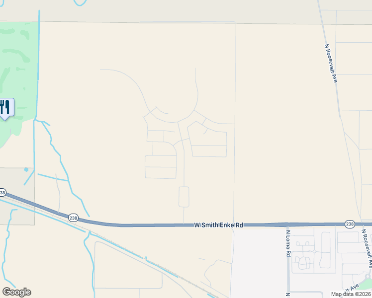 map of restaurants, bars, coffee shops, grocery stores, and more near 21662 North Green Road in Maricopa