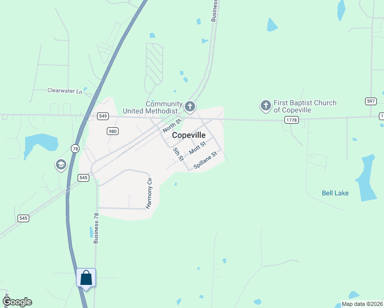 map of restaurants, bars, coffee shops, grocery stores, and more near 5645 Mott Street in Nevada