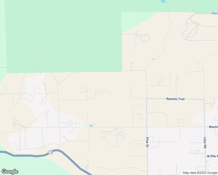 map of restaurants, bars, coffee shops, grocery stores, and more near 2090 Quail Meadow Road in Ramona