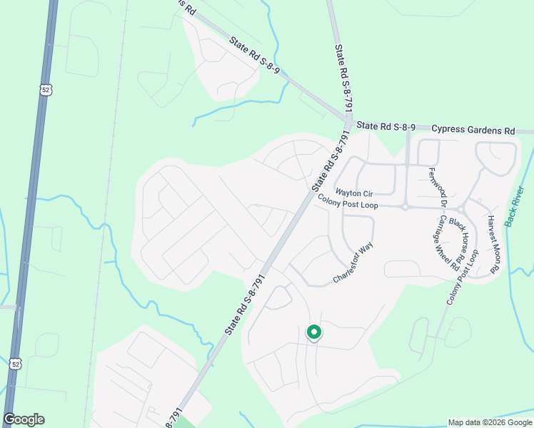 map of restaurants, bars, coffee shops, grocery stores, and more near 306 Citation Way in Moncks Corner