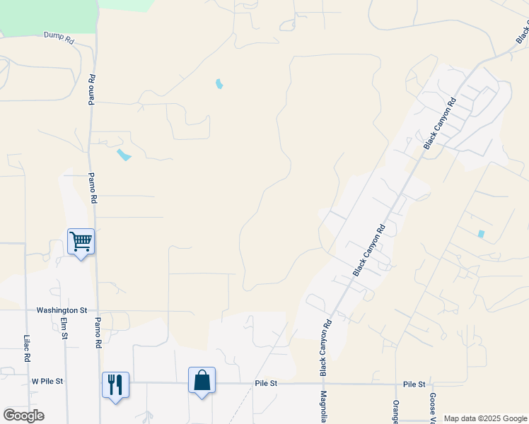 map of restaurants, bars, coffee shops, grocery stores, and more near 284 Ramona Real in Ramona