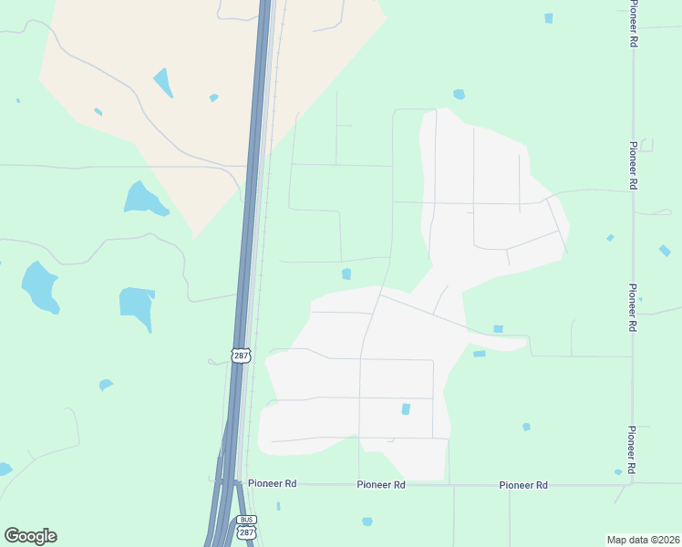 map of restaurants, bars, coffee shops, grocery stores, and more near U.S. 287 in Rhome