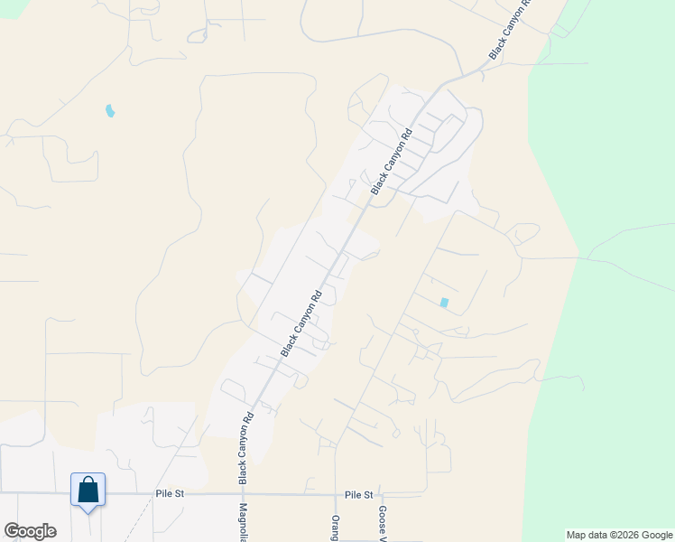 map of restaurants, bars, coffee shops, grocery stores, and more near 2050 Black Canyon Road in Ramona