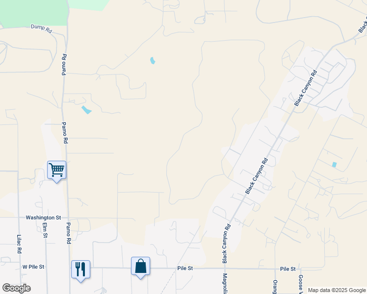 map of restaurants, bars, coffee shops, grocery stores, and more near 284 Ramona Real in Ramona