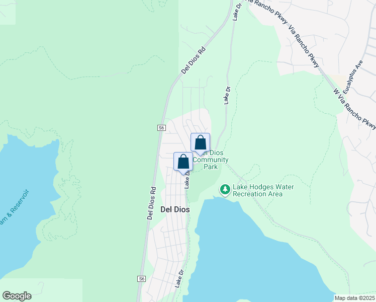 map of restaurants, bars, coffee shops, grocery stores, and more near 20135 Elm Lane in Escondido
