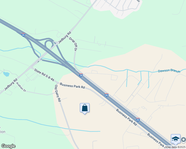 map of restaurants, bars, coffee shops, grocery stores, and more near 896 Drop Off Drive in Summerville