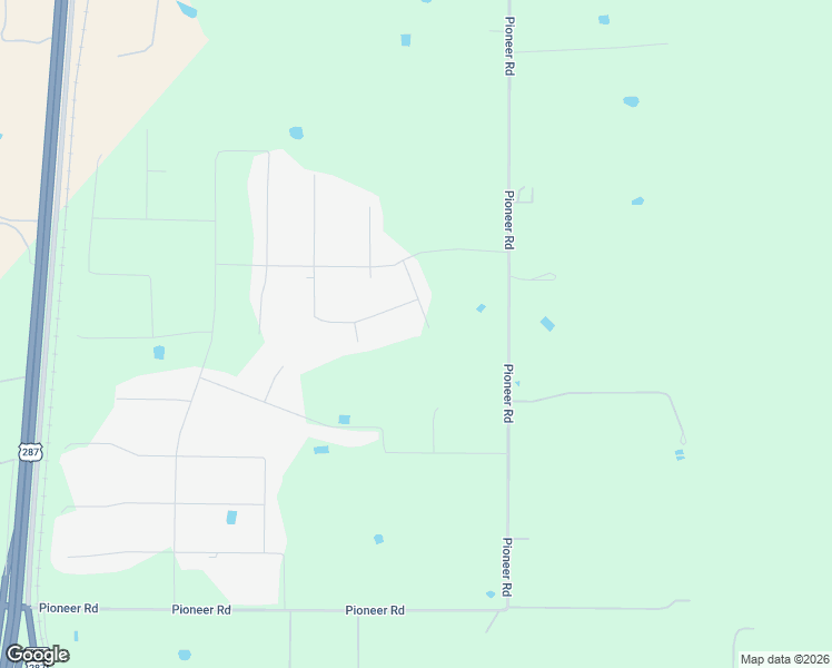 map of restaurants, bars, coffee shops, grocery stores, and more near 1501-1539 Pioneer Street in Rhome