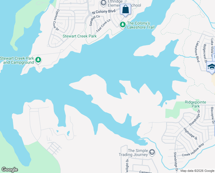 map of restaurants, bars, coffee shops, grocery stores, and more near in Lewisville