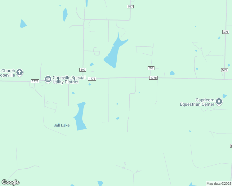 map of restaurants, bars, coffee shops, grocery stores, and more near 16694 Farm to Market Road 1778 in Farmersville