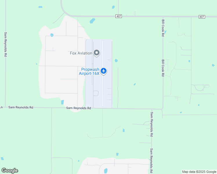 map of restaurants, bars, coffee shops, grocery stores, and more near 15627 Cessna Road in Justin