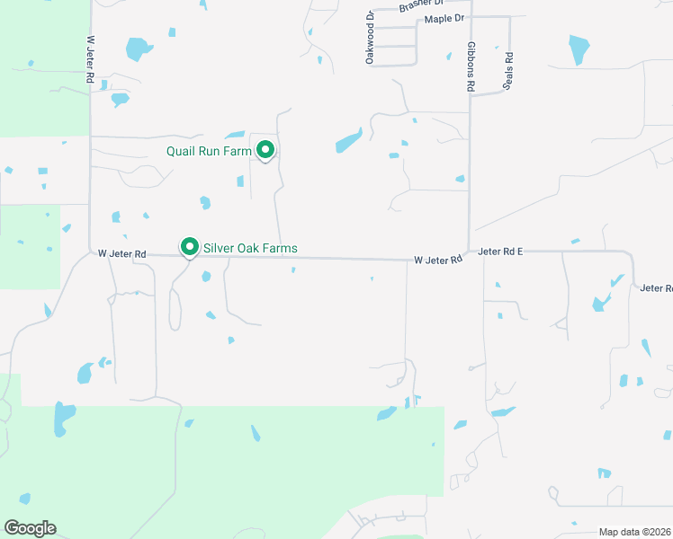 map of restaurants, bars, coffee shops, grocery stores, and more near 531 West Jeter Road in Bartonville