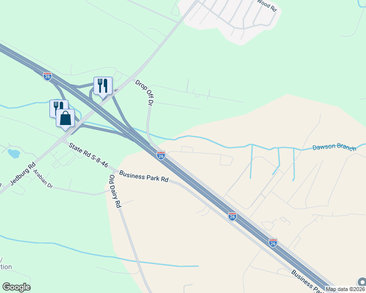 map of restaurants, bars, coffee shops, grocery stores, and more near 843-951 Drop Off Drive in Summerville