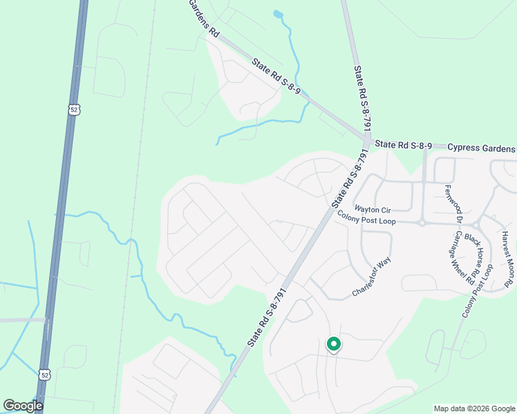 map of restaurants, bars, coffee shops, grocery stores, and more near 272 Whirlaway Drive in Moncks Corner